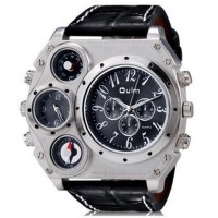 Jual Oulm Mechanical Compass and Thermometer Quartz Men Murah