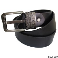 GFP - Ikat Pinggang Distro Pria Semi Kulit Hitam BELT 699