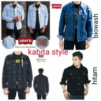 Jual Jaket Jeans Pria Biru Pudar / jaket levis / jaket jeans pria Murah
