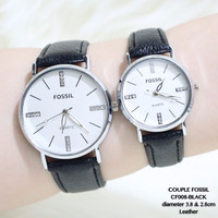 JAM TANGAN COUPLE MURAH fossil tali kulit casual ter alba