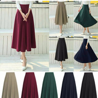 Jual Molly Maxi Flare Skirt(#830)/Rok Panjang/Rok Wanita/Rok Ngembang Murah