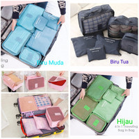 Jual 6in1 Travel organizer polos ( bag in bag laundry storage tas koper Murah