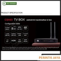 Jual CSA93 Amlogic S912 Octa Core Android 6.0 TV Box 2GB/16GB KODI 17.0 Murah