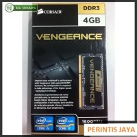 Jual Memory Laptop CORSAIR Vengeance 4GB DDR3 - 1X4GB (CMSX4GX3M1A1600C9) Murah