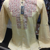 Termurah baju koko lengan panjang modern bordir mewah preview itang yu