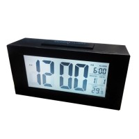 Jual Jam Alarm Digital Layar Besar Weker + Sensor Cahaya LCD 11 x 5 cm Murah