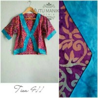 Jual Tisa 411 Batik Outer Bolero Blazer Cardigan Atasan Wanita Murah