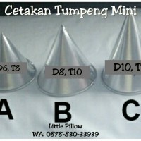 Jual Cetakan Tumpeng Mini D8 T10 Bahan Aluminium Kualitas Bagus Murah