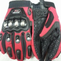 Sarung tangan madbike besi merah / glove madbike metal red