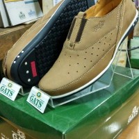 Sepatu Merk Gats Ori Cowok Santai Kulit Slop Terbaru Bandung CML PN 02