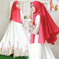 Gamis Maxmara set Khimar Crepe