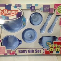 Jual Lusty Bunny Baby Gift Set Blue Peralatan Makan Bayi Biru Murah