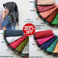 Jual Hijab Segi Empat Murah, Kerudung Segi Empat Murah, Grosir Hijab Tasel Murah