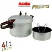 PANCI PRESTO KECIL MAXIM 4LT(PANCI PELUNAK/ PRESSURE COOKER)