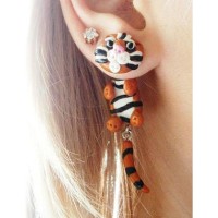 anting harimau lucu giwang unik dior chanel stainles jepit korea emas