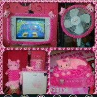 Jual SET GKM + BANDO TV,BANDO KIPAS ,KOTIS HELLO KITTY PINK FANTA Murah