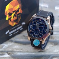 Jual Jam Tangan Swiss Army Skeleton Expedition Paket - Rosegold Hitam Murah