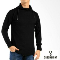 Jual Jaket Sweater Rajut Harajuku Greenlight Pria Premium Hitam Murah