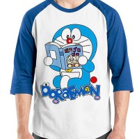 Jual Raglan Doraemon 05 - Baju Kaos Lucu Distro Ordinal Murah