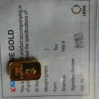 Jual Logam Mulia 2 gram Sertifikat Antam 2017 Murah