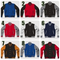 Jual Jaket Varsity Baseball - Polos Murah