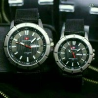 NEW JAM TANGAN SWISS ARMY COUPLE TANGGAL HARI AKTIF