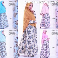 Gamis Syahla Set Syari Ori Alice Longdress Maxi + Khimar Jumbo