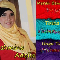 PASHMINA ADELIA /Pasmina Bahan Kaos/Hijab /Kerudung Persegi Panjang