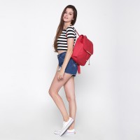 Jual Pulcher RITE Red +FREE POUCH - Backpack - Notebook - Tas Sekolah Murah