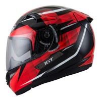 Murah!! Helm KYT K2 Rider Full Face Double Visor Black Red K2rider