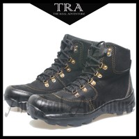 Jual sepatu boots pria gunung adventure hiking tracking suede outdoor sport Murah