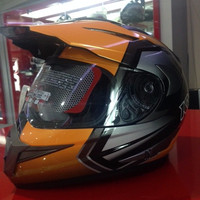 Best Helm KYT Enduro Motif Glossy Super moto Full Face Visor Cross Pal