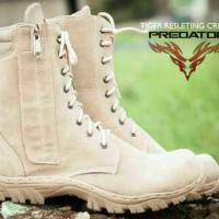 Jual SEPATU PREDATOR HIGH SAFETY SHOES CREAM STEEL TOE HAND MADE BANDUNG Murah