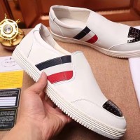Sepatu casual sneaker loafer pria cowok prada ori kw super kulit