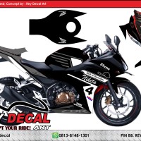 Jual Decal CBR 150 Facelift IPHONE GREY FULLBODY Sudah Pola Cutting Body Murah