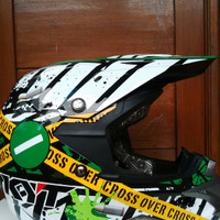 Helm KYT Moto Cros Over Cross Verboden Full Face Fullface