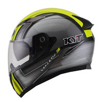 Helm KYT Vendetta 2 Kuning Fluo Double Visor Full Face