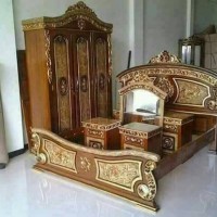 Jual Set Kamar Tidur Minimalis Jati Murah Mebel Jepara Murah