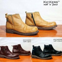 SEPATU BOOTS TANPA TALI KICKERS BRV (SAFETY)