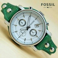 Jam tangan wanita, Fossil lether, tgl aktif/on, kw super