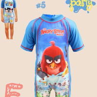 Swimwear Baju Renang Anak Angry Bird Usia 3-7 tahun