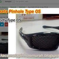 Kacamata Pinhole Glasses Tipe 05 Terapi Mata Rabun Jauh