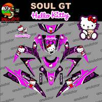 Sticker striping motor stiker Yamaha Mio Soul GT Hello Kitty 2 Spec B