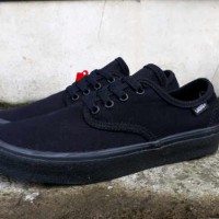 Sepatu Sneakers Vans Authentic Madero All Black Waffle DT Casual Pria