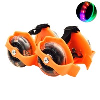 Jual Sepatu Roda Anak FLASHING ROLLER orange Sepatu olahraga murah baru new Murah