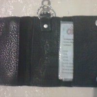 Jual DOMPET STNK / GANTUNGAN KUNCI KULIT ASLI HOME MADE LEMBUT MINIMALIS Murah