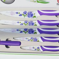 Jual Hot Pisau Keramik Set/ Ceramic Knife Set 6In1/ Isi 6 Anti Bacteria + Murah
