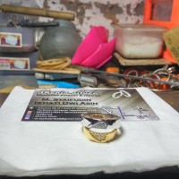 cincin kawin nikah tunangan couple perak lapis emas dan rhodium