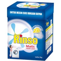 Jual Rinso Matic Front Load 3 KG Deterjen Bubuk Laundry Mesin Cuci Murah