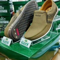 Sepatu Gats Original Casual Cowok Keren Kulit Asli Terbaru PB3702 CMEL